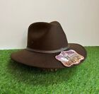 Men Women Western Cowboy Hat Faux Wide Brim Indiana Jones Unisex Tejana vaquera