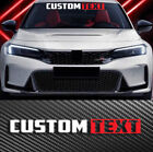 Custom Text 2 COLOR Personalized Windshield Banner Decal Sticker JDM Car Truck