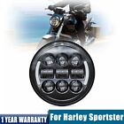 5-3/4” in LED Headlight with Halo DRL Turn Signal for Harley Sportster Iron 883