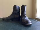 Tecovas Men’s Boots The Zane Full Quill Ostrich Black Size 11EE