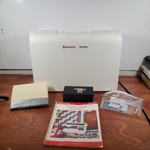 Husqvarna VIKING Quilt Designer Type 600 With Case For Parts With Cards