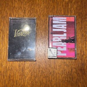 Pearl Jam Lot Of 2 Ten Vitalogy Cassette Tapes Alternative Grunge Rock Bundle