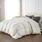 APSMILE Ultra Soft Cotton Goose Feather Down Comforter 750FP Fluffy Duvet Insert