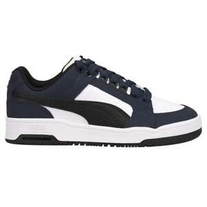 Puma Slipstream Lo Block Lace Up  Mens Blue, White Sneakers Casual Shoes 385643-