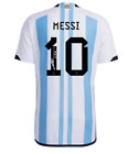 Authentic with SIGNATURE Messi #10 Argentina 2022 Qatar Home Kit Men's Adidas