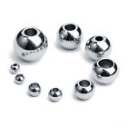 50pcs/lot 3mm 4mm 6mm 8mm 10mm Silver Stainless Steel Round Metal Spacer Beads