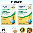 Equate Earwax Removal Kit, Easily cleanses ear , 0.5 fl oz 2 Pack