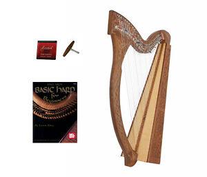 Roosebeck Minstrel Harp 29-String w/ Full Chelby Levers + Learn to Play Book