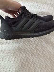 Adidas UltraBoost 4.0 DNA Nubuck Cage Triple Black Shoes Men’s Size 10.5 Used