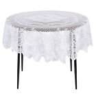 Round Lace Tablecloth for Wedding Party Dining Decorations, 59 Inch