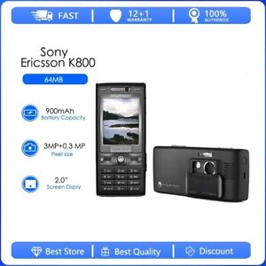Sony Ericsson K800 3G GSM Tri-Band 3.15MP Bluetooth FM Radio JAVA Unlocked phone