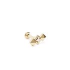 14K REAL Solid Gold 0.01 ct. Diamond Pyramid Stud Helix Cartilage Conch Earring