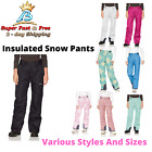 Women Snow Pants Insulated Snowboard Ski Winter Water Resistant Regular Pants