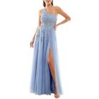 TLC Say Yes To The Prom Womens Blue Party Evening Dress Gown Juniors 7 BHFO 7364