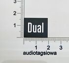 Dual Turntable Badge 19mm x 16mm Logo For Dust Cover Metal Custom Made