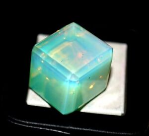 Welo Australian Certified Cube Opal Green Natural 100 Ct Untreated Gemstone