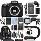 Canon EOS 90D 32.5MP Digital SLR Camera Body + 64GB Pro Video Kit