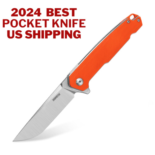 D2 Steel Blade Pocket Knife Outdoor EDC Knife G10 Handle Assisted  Knife