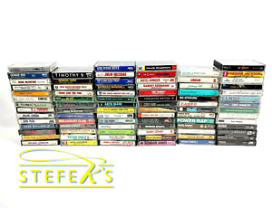 Lot of 82 Random Cassette Tapes - 70's, 80's, 90's Hard to Find Artists E41224a