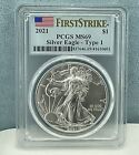 2021  - TYPE 1 First Strike 1 oz  American Silver Eagle Type I, PCGS MS 69