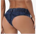Women's Sexy Low Waist Stretch Mini Denim Shorts Hot Pants Clubwear Beach Size S