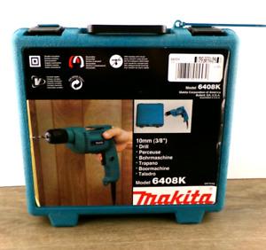Makita 3/8 In. 4.9-Amp Keyless Electric Drill w Case 6408K Makita 6408K 3/8