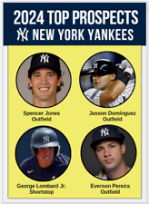 2024 Spencer Jones Jasson Dominguez Lombard Jr. Prospects Rookie Card NY Yankees