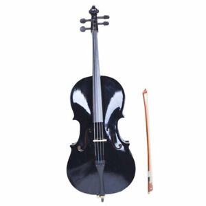 New Listing4/4 Wood Cello Bag Bow Rosin Bridge Black (Old code:85409801)