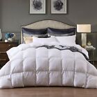 All Season Luxurious Siberian White Goose Down Comforter 100%Cotton All Sizes