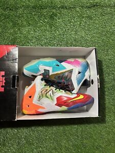 NIKE LEBRON 11 PREMIUM WHAT THE LEBRON  2014 SIZE 13 USED BUT VERY CLEAN!