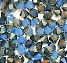 Vintage Swarovski® Crystal Beads #5301 6mm Bicone WHITE OPAL SKY BLUE 360 Pieces