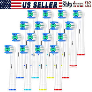 4-20 Electric Toothbrush Heads Compatible W/ Oral B Braun Replacement brush Head