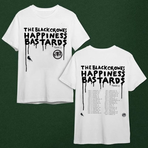 The Black Crowes Happiness Bastards Tour 2024 T Shirt Full Size S-5XL BE2558