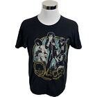 Queen T-Shirt Mens Large L Black Music Rock Band British Short Sleeve Graphic