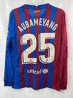 NWT NEW Ultra Rare Nike FCB Barcelona Aubameyang Long Sleeve Jersey #25 Medium