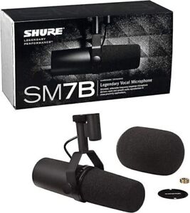 New Shure SM7B Cardioid Dynamic Vocal Microphone Sealed in box Black