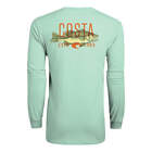 40% Off Costa Del Mar Overlay Bass Long Sleeve T-shirt - Green Chill- Pick Size