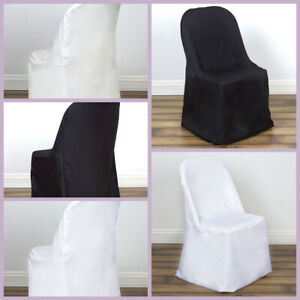 Polyester FOLDING CHAIR COVERS Party Wedding Banquet Event Decorations Supplies