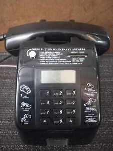 VTG Elt-Phon Payphone Hotel Motel Lobby Desktop Coin Operated Phone Black st-888