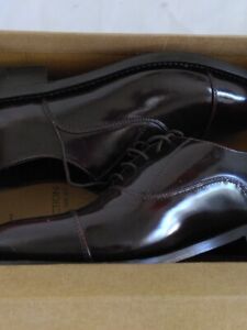 Samuel Windsor Oxblood Leather Oxford Shoes - Business Work Wedding size 7.5