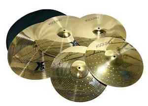 Cymbal 5 Set Pack Alloy Cymbals Drum Set 14 x2 /16 /18 /20 Hi-hats Crash Ride