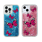 For Various Phone Hot Sale Cartoon Butterfly Liquid Bling Quicksand Case Cover