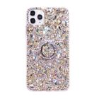 For iPhone 15 14 12 13 Pro Max XS X Bling Rhinestone Phone Case with Ring Holder