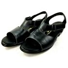 SAS Womens Suntimer Sandals Sz 8.5 Black Tripad Comfort Ankle Strap $125 Euc