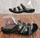 Vionic Sandals Womens 9 Aubrey Podiatrist Design Slide Black 3 Adjustable Strap