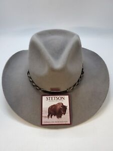 STETSON PORTAGE BUFFALO WOOL COWBOY WESTERN HAT  Men's Size 7 5/8