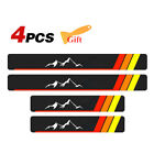 4pcs For Toyota Tacoma Accessories Retro 3 Color Cab Door Sill Plate Scuff Cover (For: 2020 Toyota Tacoma)