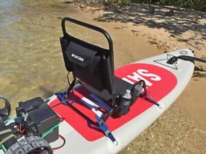 DELUXE ALUMINUM CHAIR ADJUSTED BACK FOR COMFORT ROWING ON SUP KAYAK BOAT