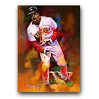 Dave Roberts Art Card Limited 18/50 Edward Vela Signed (Boston Red Sox)