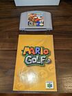 Mario Golf (N64 Nintendo 64) Cartridge & Manual Authentic Tested